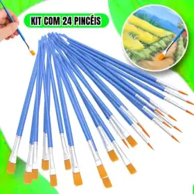 Kit de Pincéis Profissionais de Nylon para Pintura