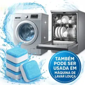 Pastilhas Efervescentes para Limpeza de Máquina de Lavar