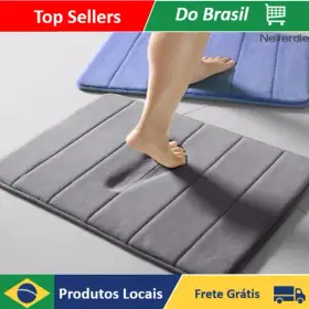 Tapete de Banheiro Antiderrapante com Espuma de Memória