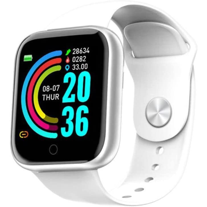 Smartwatch D20 Y68 Bluetooth Android e iOS com Foto na Tela